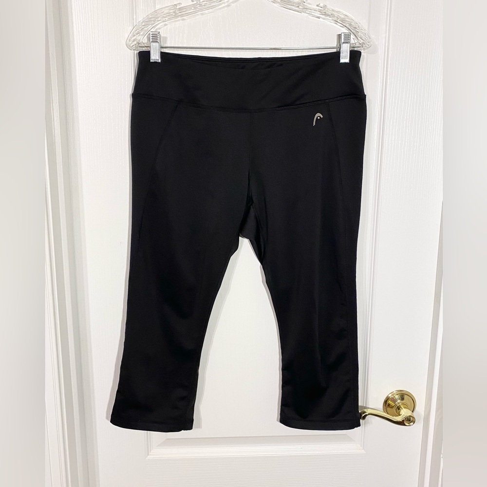 HEAD Mesh Side Panel Capri Leggings Black Size Large